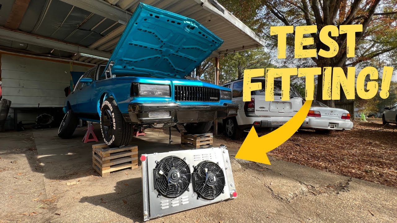 1989 Box Chevy Build Ep.45 Text Fitting Radiator & Fans! (Its Go Time!)