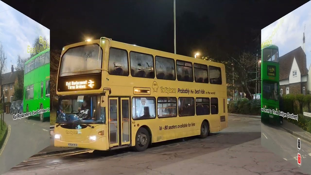 (HD) Big Lemon, East Lancs Omnidekka Scania N94UD, 15403 (KX04RCZ), Rail Replacement 17/1/2026
