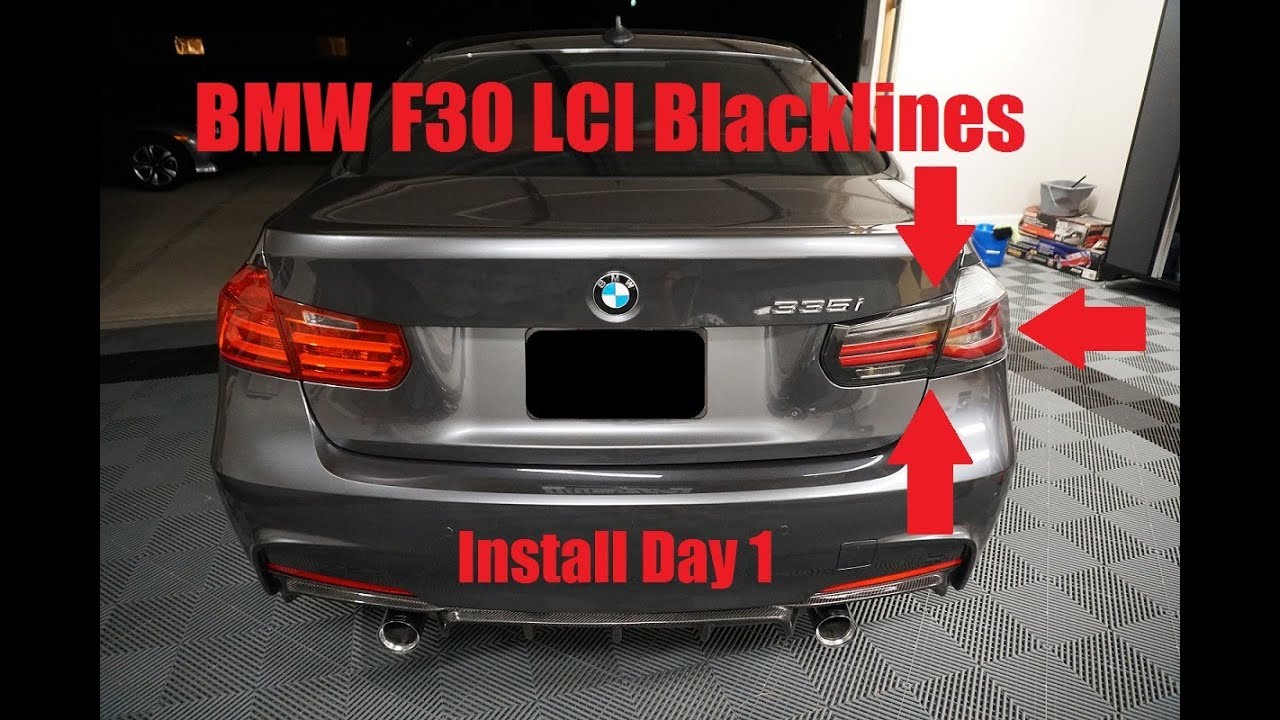 Крутые новые задние фонари, братан! BMW F30 Blacklines | Установка, день 1