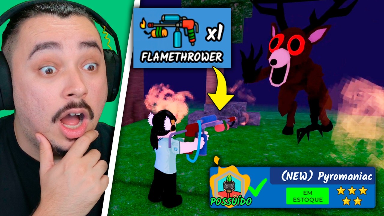 A CLASSE PYROMANIAC &Eacute; MUITO ROUBADO DE JOGAR!! | 99 NOITES NA FLORESTA - ROBLOX