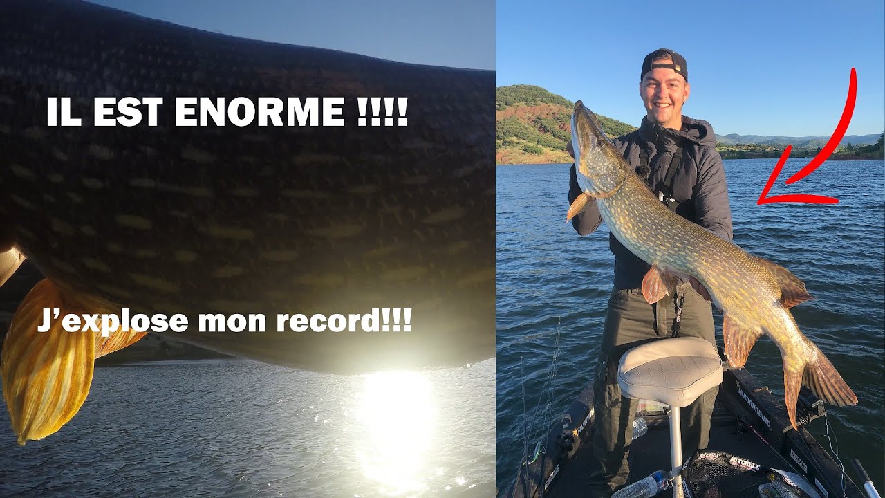 peche Brochet 119 cm. nouveau record !