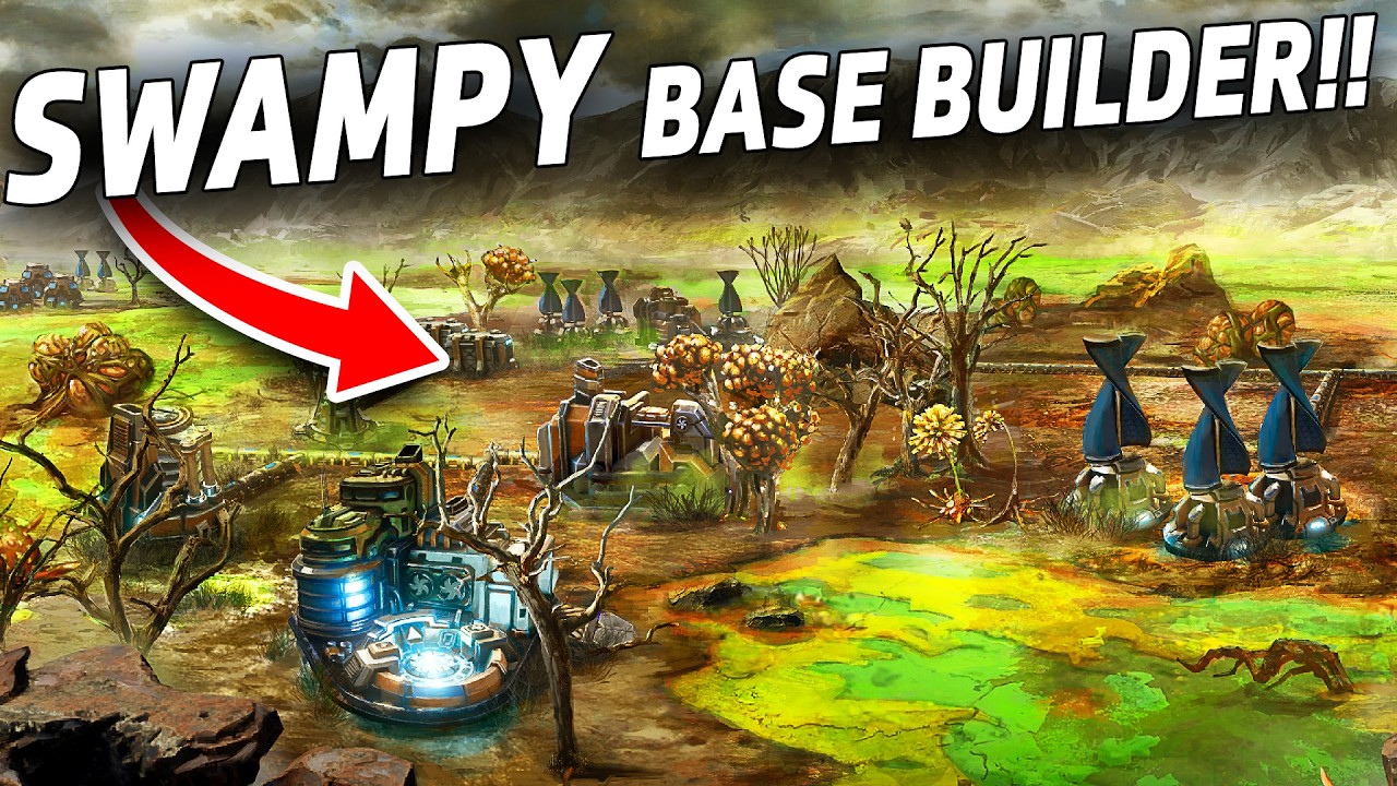 SUPER Chaotic Survival Base Builder!! - The Riftbreaker: Heart of the Swamp - [Sponsored]