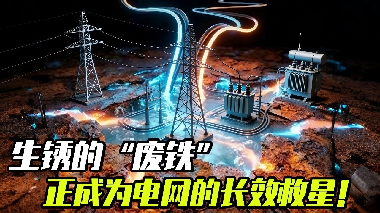 生锈的“废铁”，正成为电网的长效救星！ #知识前沿派对#储能 #新能源 #电池