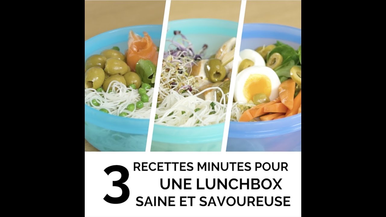 Tupperware&reg; - 3 recettes minutes de lunch box