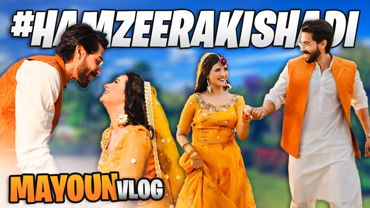 Mayoun day💛 | shoot pey huye late😢 |#HamzeeraKiShadi✨ | Hamzeera vlogs