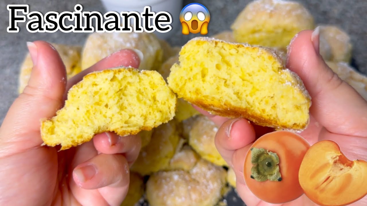 Galletas tipo bizcochito de caqui lo querrás volver a repetir fácil de hacer y riquísimo 