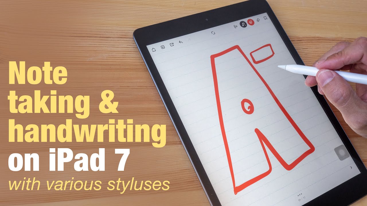 iPad 7 (2019) handwriting & note taking