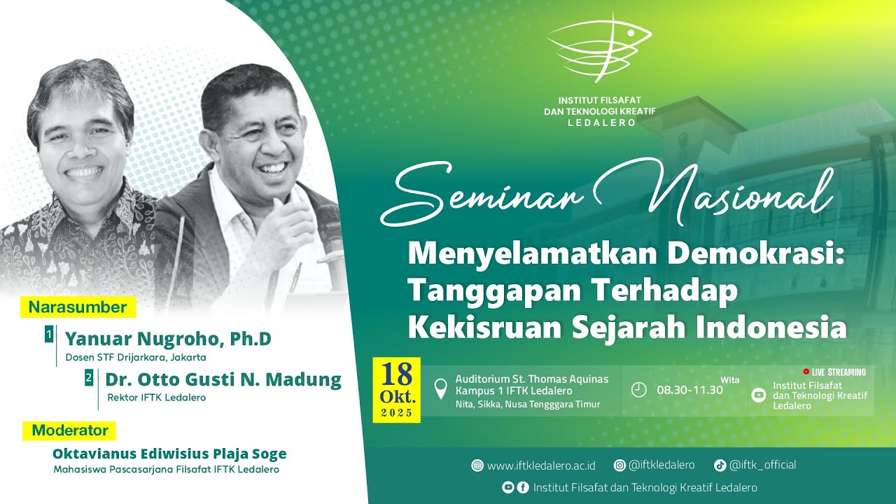 🔴LIVE SEMINAR NASIONAL - Menyelamatkan Demokrasi: Tanggapan Terhadap Kekisruhan Sejarah Indonesia