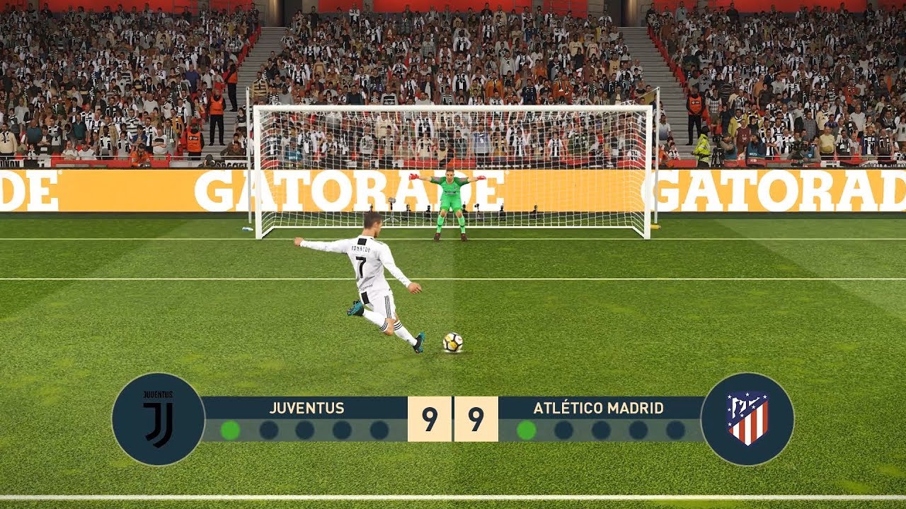 JUVENTUS vs ATLETICO MADRID | UEFA Champions League - UCL | Penalty Shootout | PES19