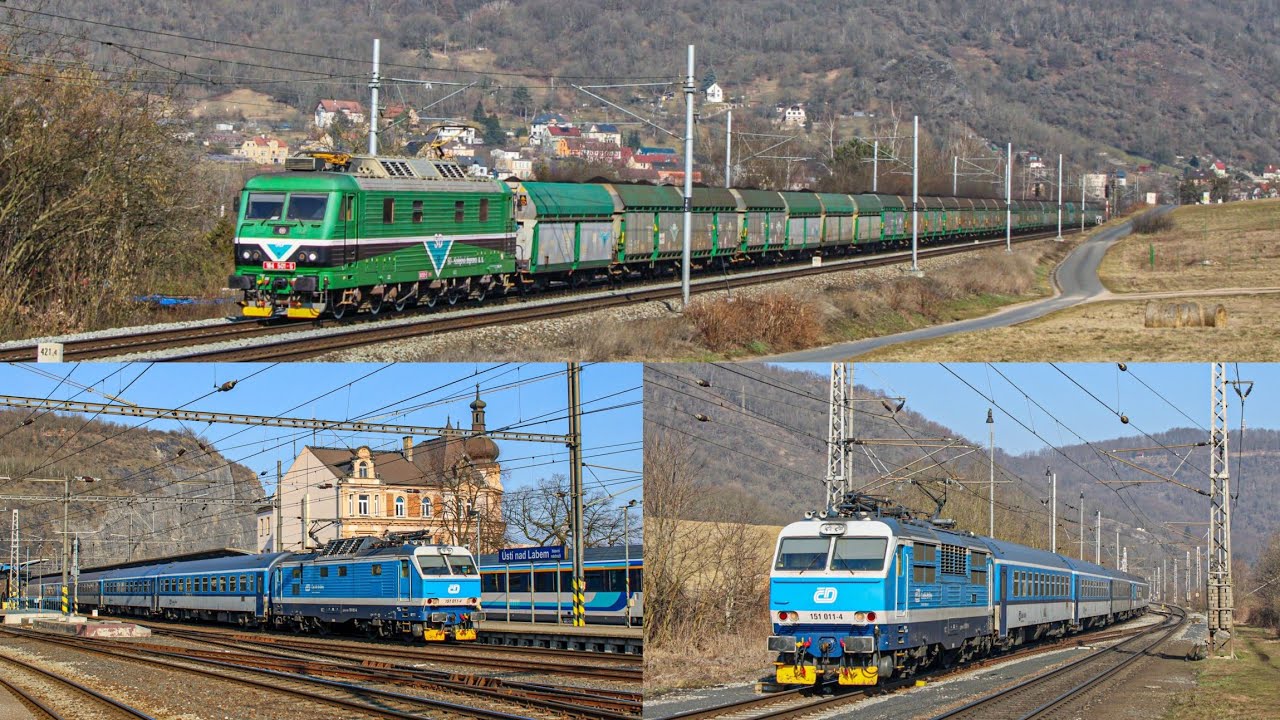Vlaky na Ústecku 8.3 2025