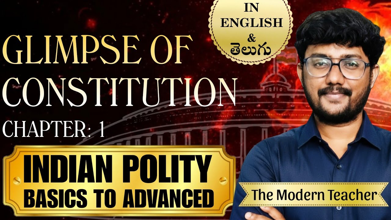 Indian Polity | What is Constitution? In English & Telugu for UPSC, APPSC Group 1&2, TGPSC, SSC, RRB