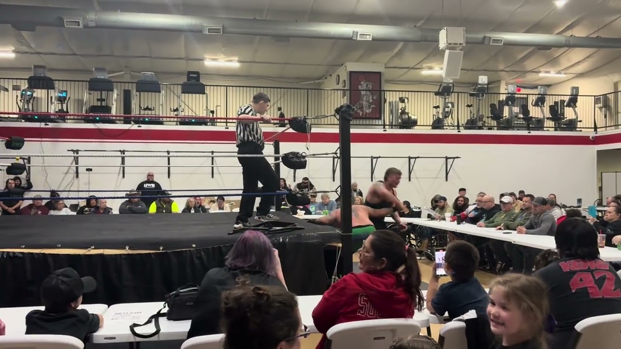 Warhawk vs Faded Ghoul tables match for the UWE heavyweight championship 2-21-26 UWE