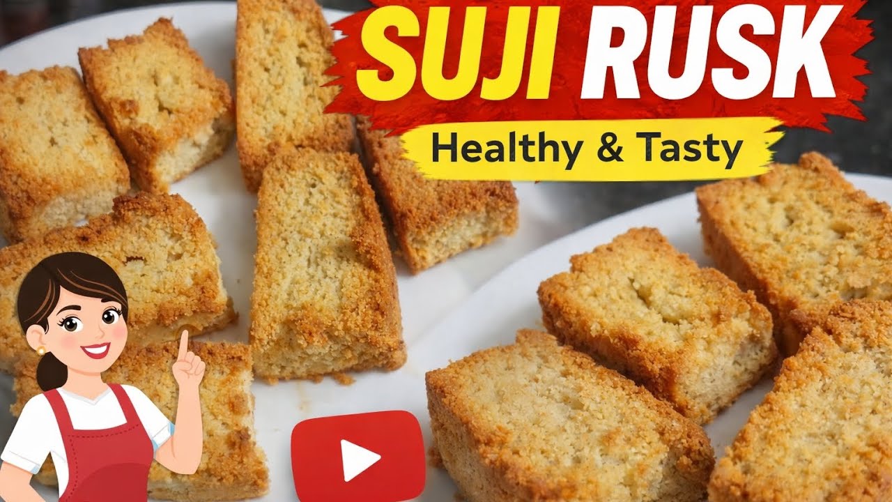 Suji Rusk 😋| Homemade Eggless Rusk 😋| Tea Time Rusks😋