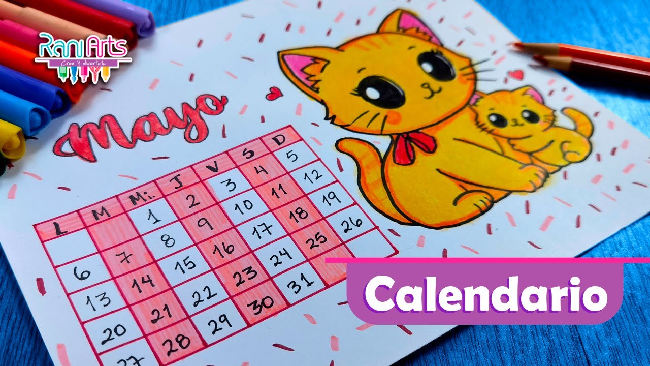 Haz el CALENDARIO DE MAYO - ideas de organización, bullet journal, journaling.