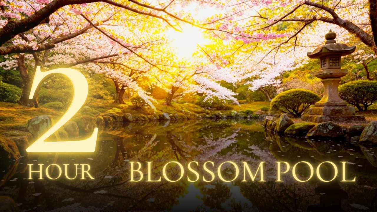 Blossom Pool — Japanese Garden Sounds for Study & Relaxation | 2 Hours