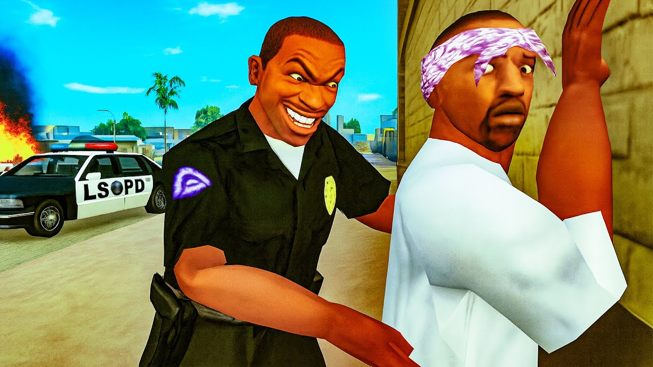 SAIU O NOVO MOD DE JOGAR COMO POLICIAL NO GTA San Andreas *realista demais*