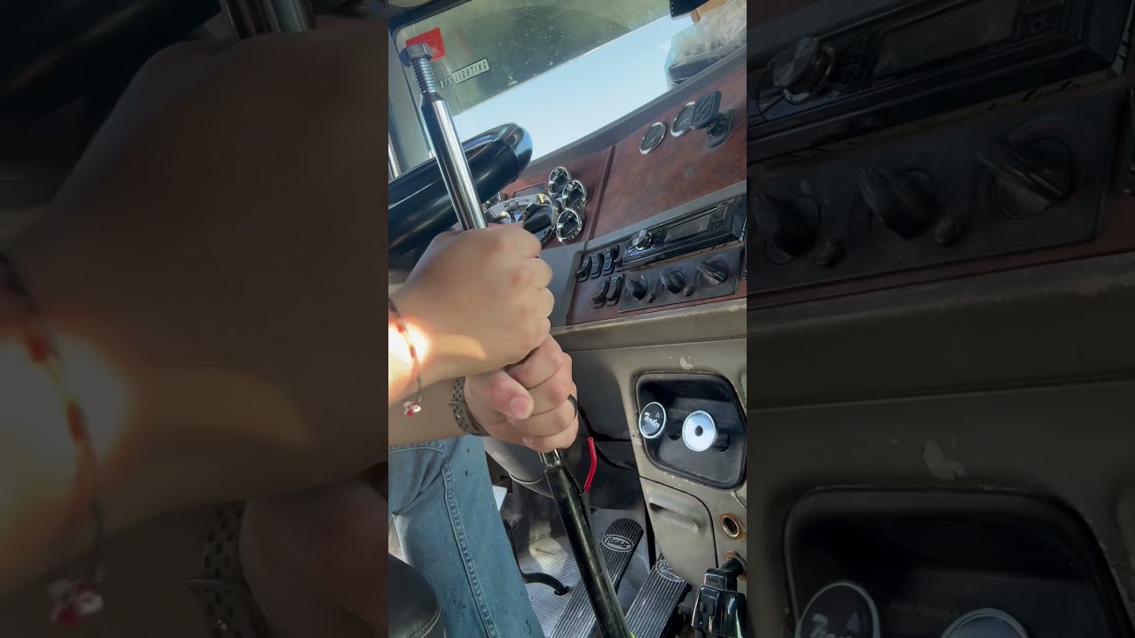 Installing a 12&rdquo; shifter extension 🤘🏼 #custom #leftlanegang #peterbilt #truck #truckdriver #shorts