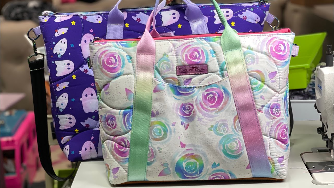 Cutting The Oxbow Tote by Noodlehead Patterns