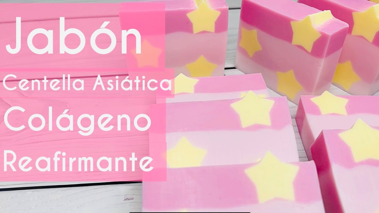 ⭐️⭐️Jabón con Centella Asiática y Colágeno ⭐️⭐️jabón reafirmante/ Melt and pour soap/Handmade Soap