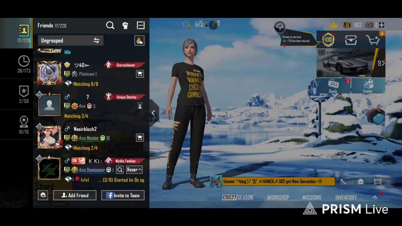 PUBG mobile live custom room 1v1 TDM  😱