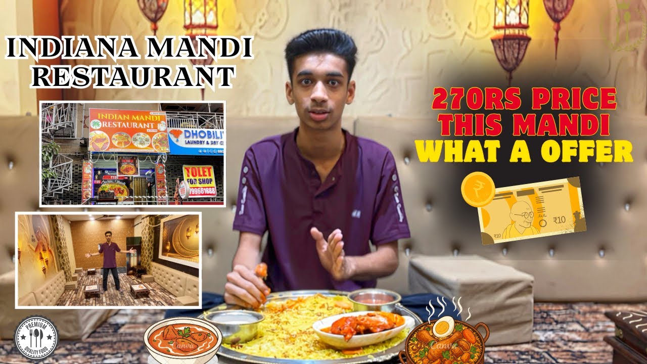 The Best Offer In Indian Mandi Restaurant 99 rs Ki Mandi Special Offer🤩 Hyderabadi Mandi ❤️| Food 