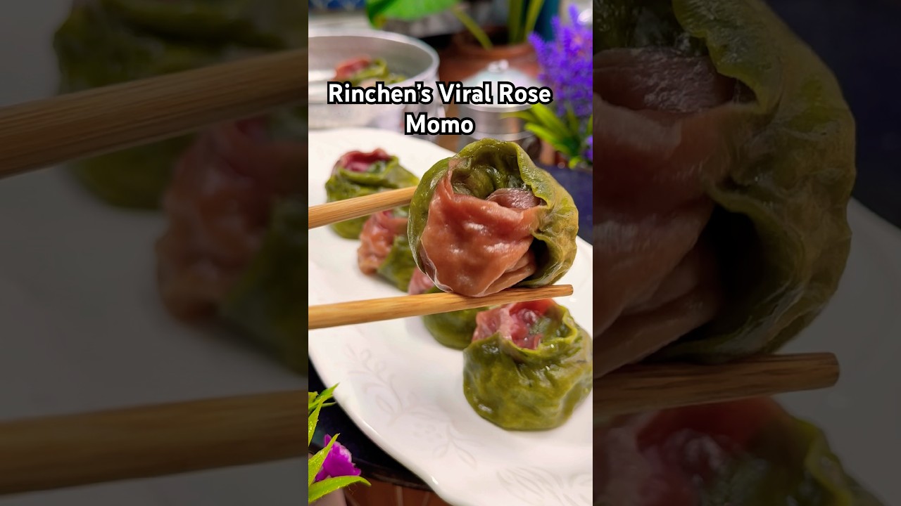 Viral Rose momo Recipe From Rinchen&rsquo;s Momo || How to make momo #youtubeshorts #recipe