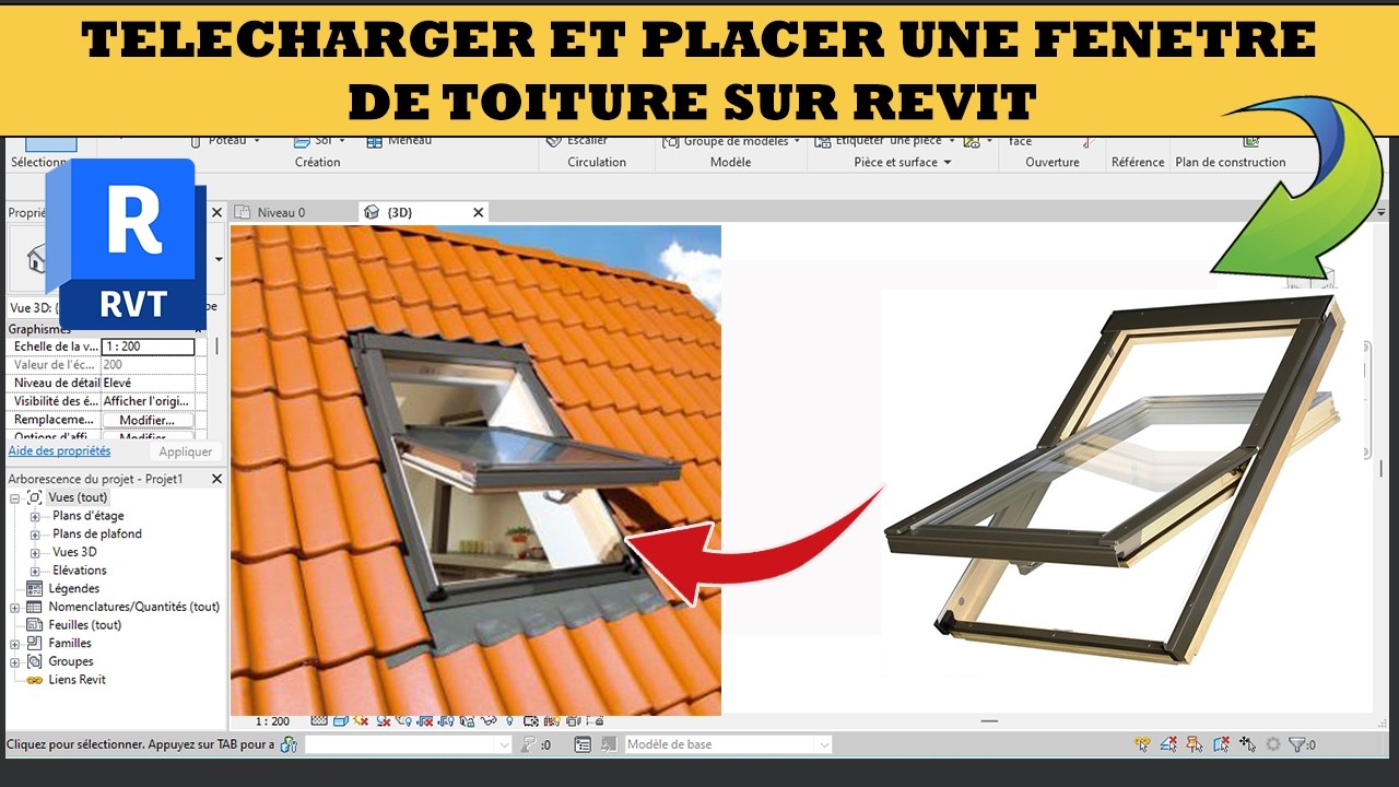 Télécharger et placer une fenêtre de toiture sur revit