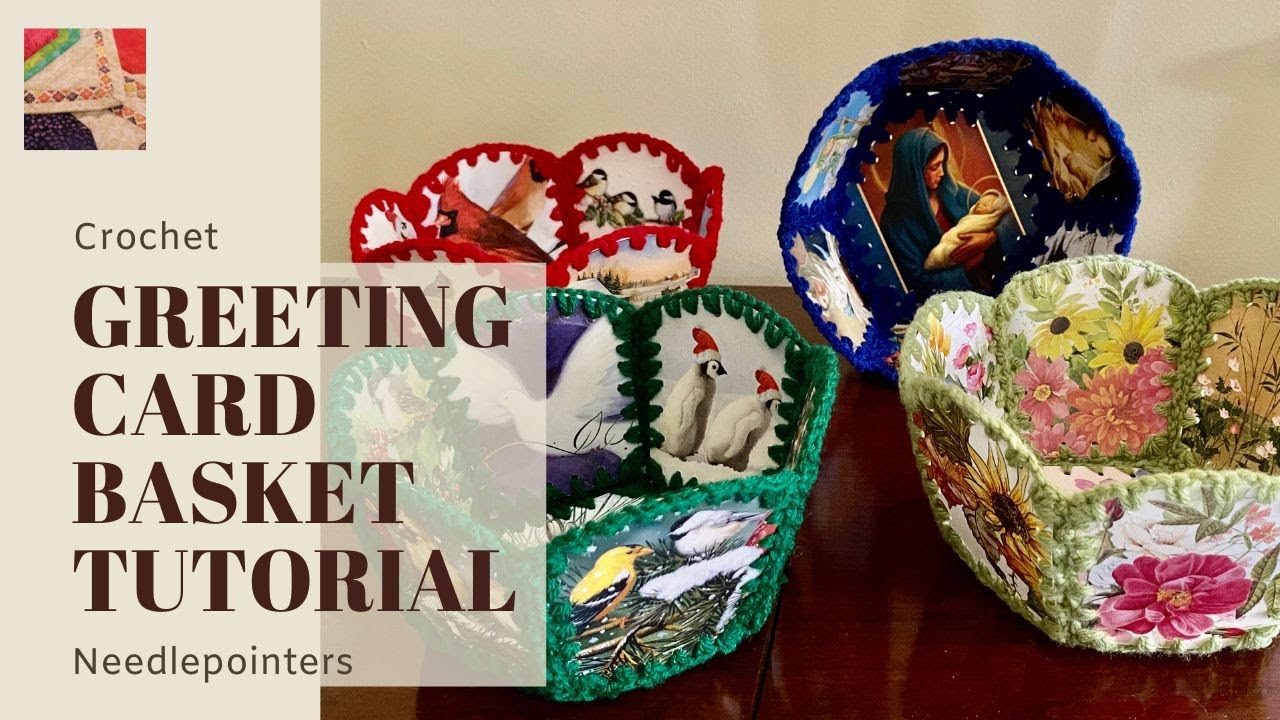 Greeting Card Basket Tutorial