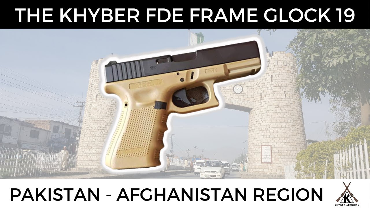 Khyber Made 9mm Glock 19 Copy With FDE Frame! | Darra / Peshawar, KPK, Pakistan