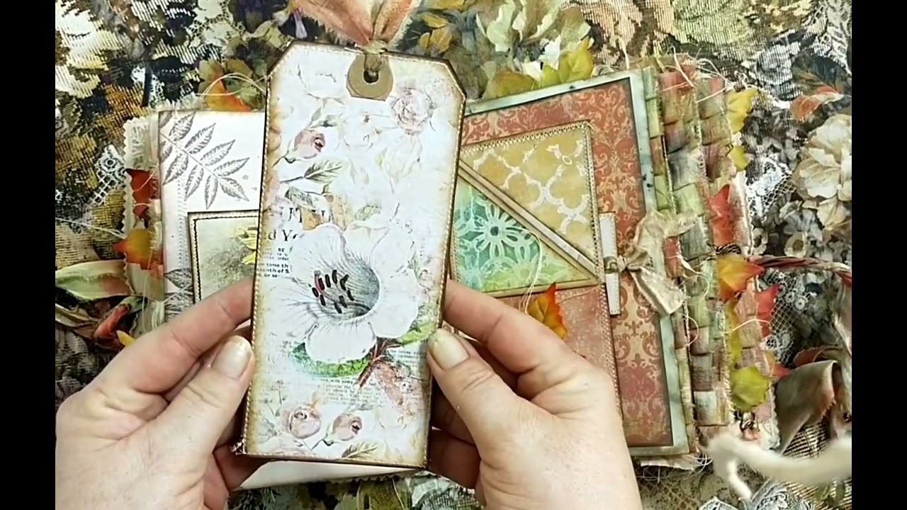 (for sale);Autumn Medley Hardcover Journal, DT project for ArtyMaze