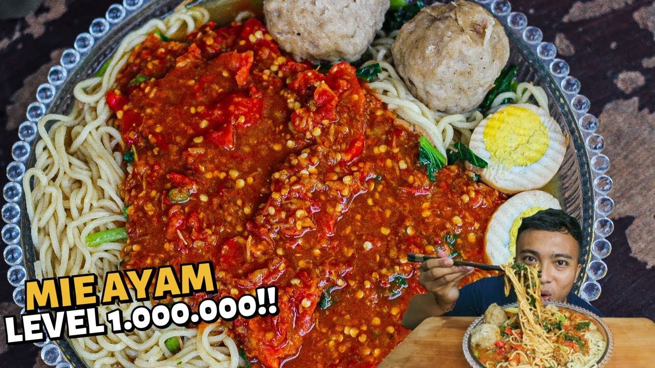 MUKBANG MIE AYAM PEDAS! SAMBALNYA SATU MANGKOK !