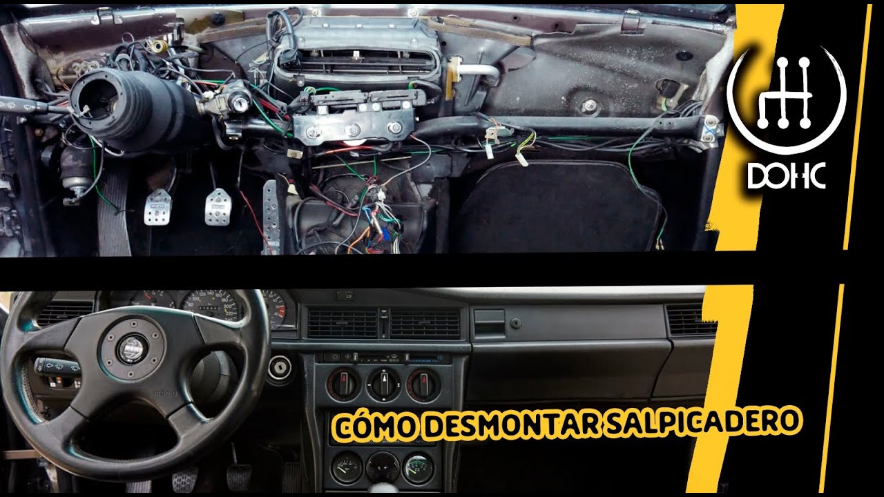 Mercedes 190. Cómo desmontar salpicadero sin romper nada...🤞🤞🤞🤞