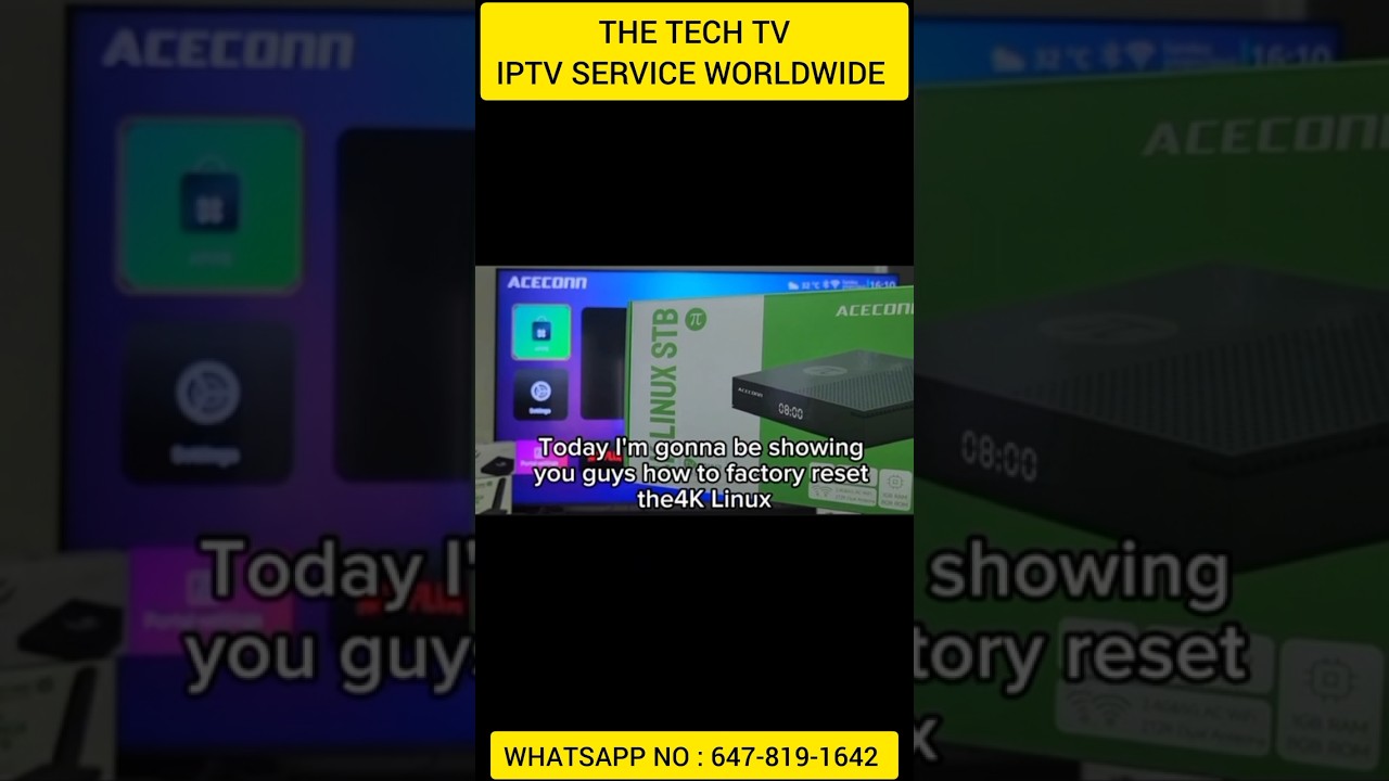 How To Reset 4k Linux Box For Iptv #iptv #4k #tvbox #linux #custumerservice
