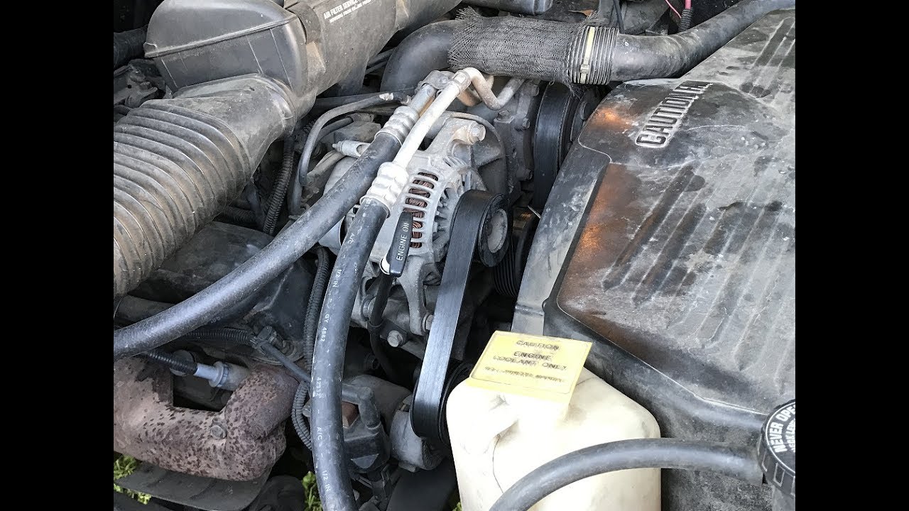 Замена приводного ремня на Dodge Ram 1500 1997 года выпуска.