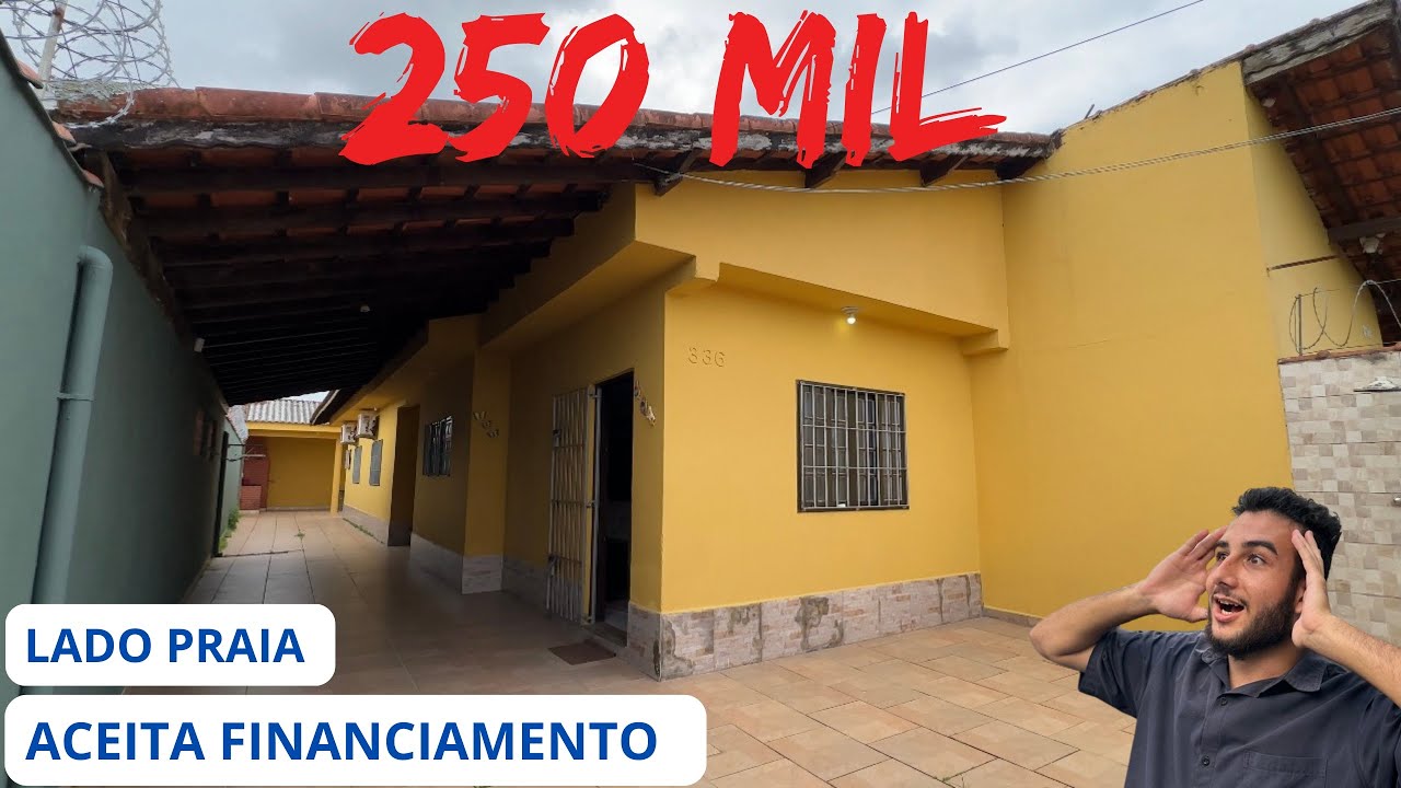 CASA POR 250 MIL NA PRAIA DE ITANHAEM 