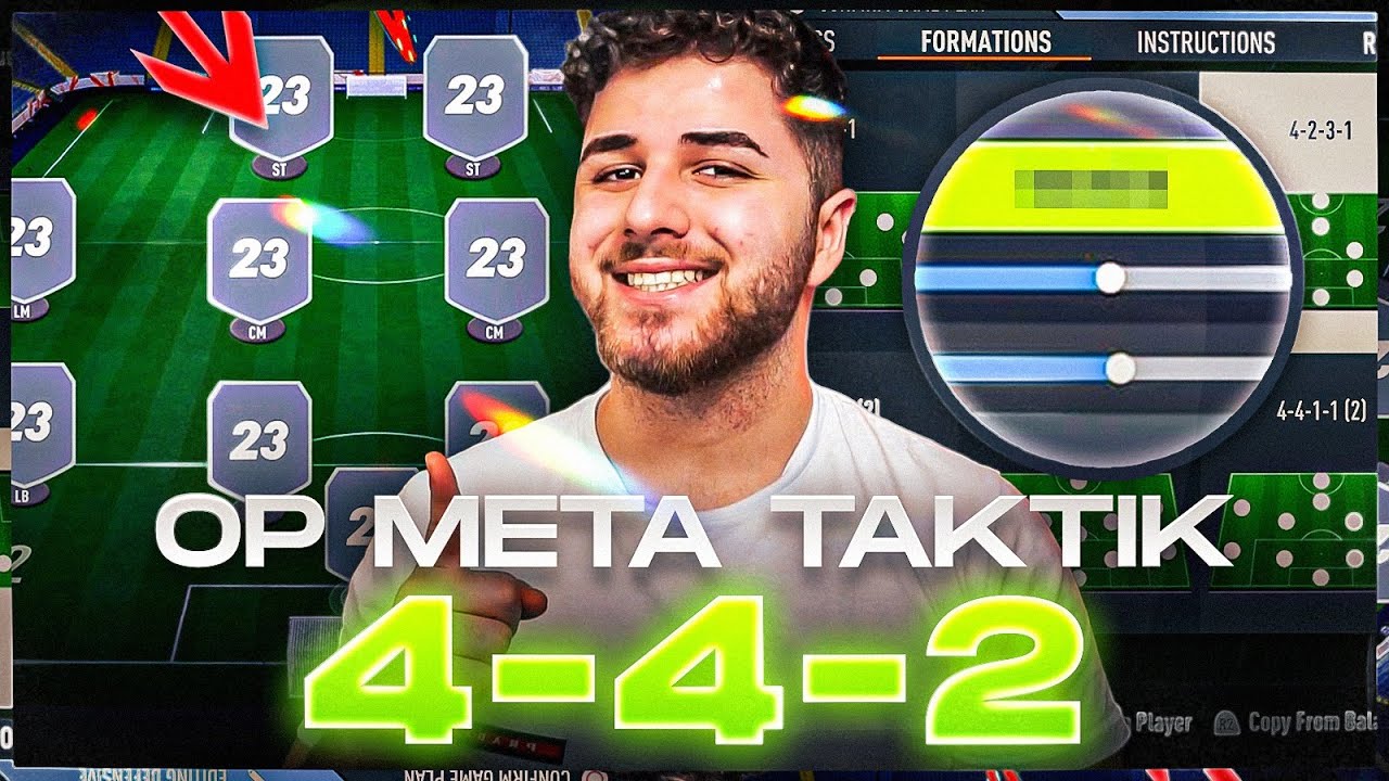 Diese META 4-4-2 FORMATION ist AKTUELL sehr OP🔥Individuelle Taktik & Anweisung in FIFA 23