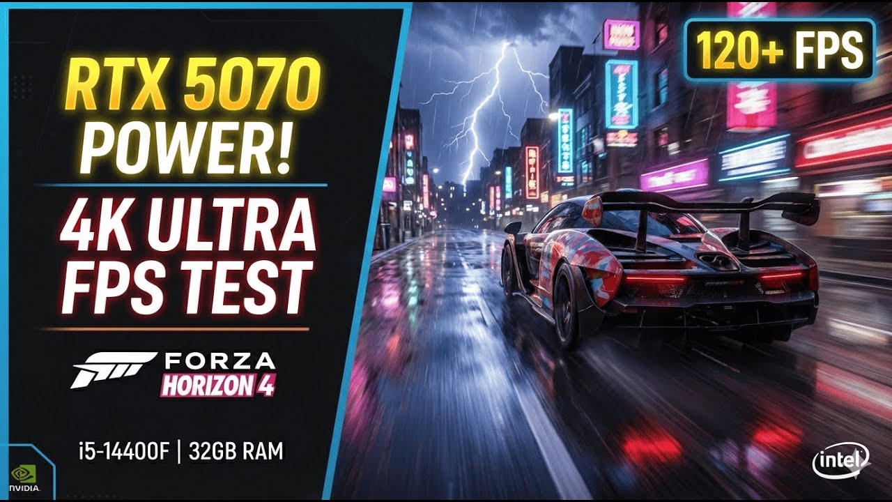 Forza Horizon 4 | RTX 5070 + i5 14400F | 4K Ultra Settings FPS Test