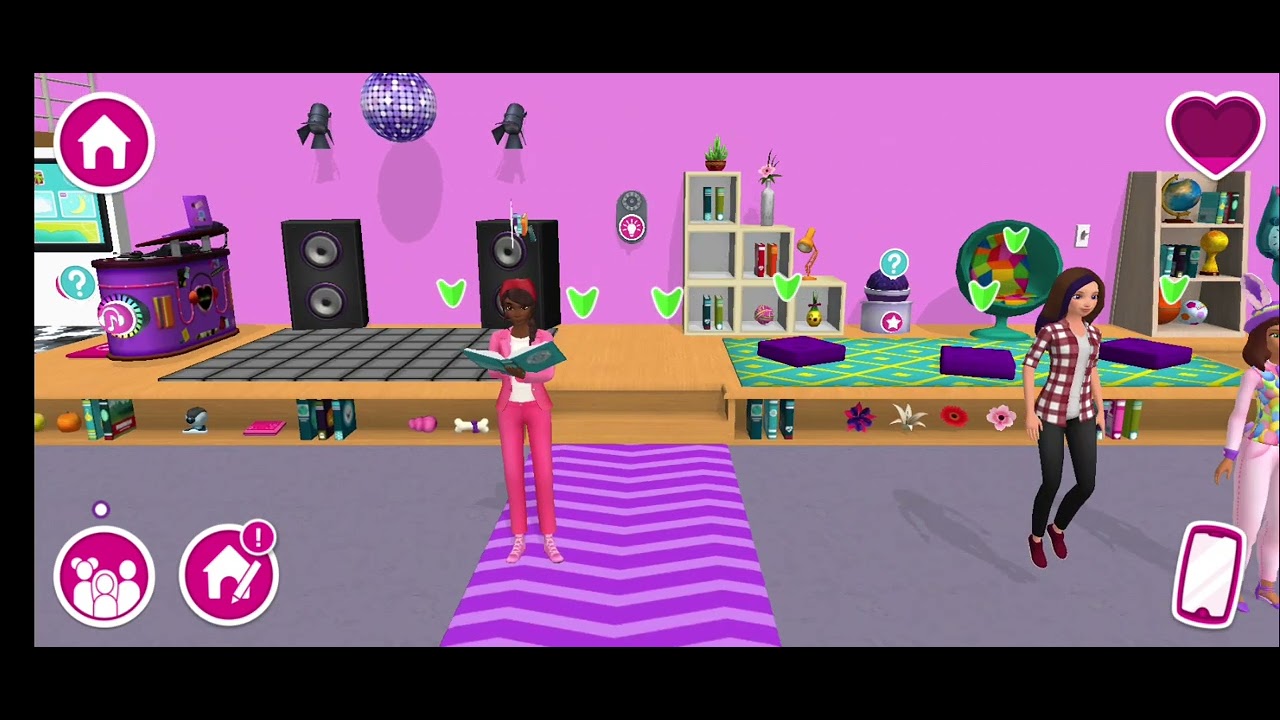 Skipper, Nikki and Teresa back again to Skipper's room | Barbie DreamHouse Adventures