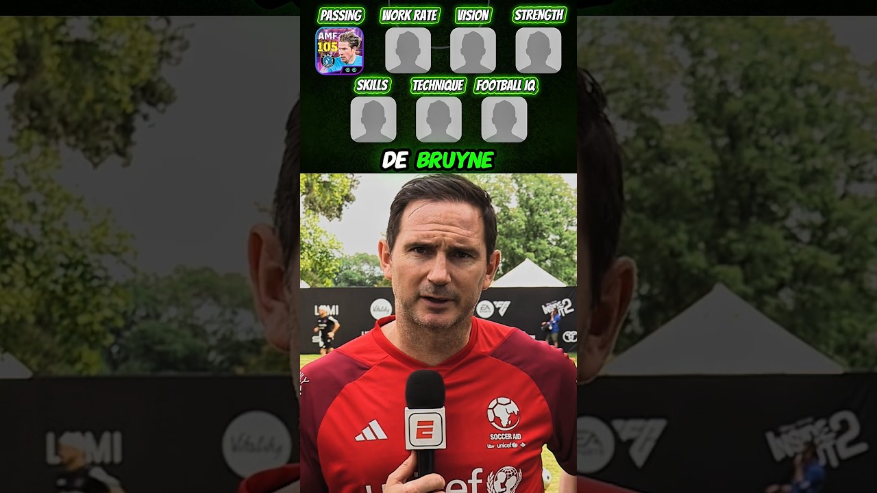 FRANK LAMPARD PICKED HIS FAVOURITE PLAYER BASED ON THEIR SKILLS 😱🔥#efootball #efootball2025 #shorts