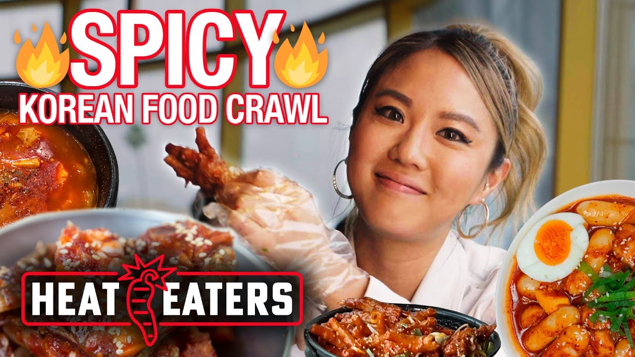 Esther Choi’s SPICY Korean Food Crawl - Chicken Feet, Crab, & INSANE Ktown Challenge | Heat Eaters