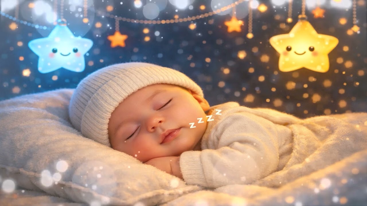 Baby Sleep Music 💤 🌙 Calm Crying in 3 Minutes 💤 Mozart & Brahms Gentle Sounds