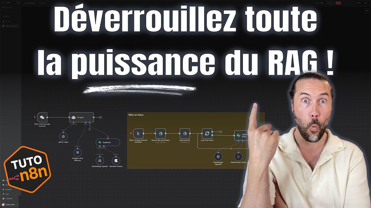 Donnez du savoir à votre système RAG : Base vectorielle + Supabase + n8n ! Agent IA documentaire 📚