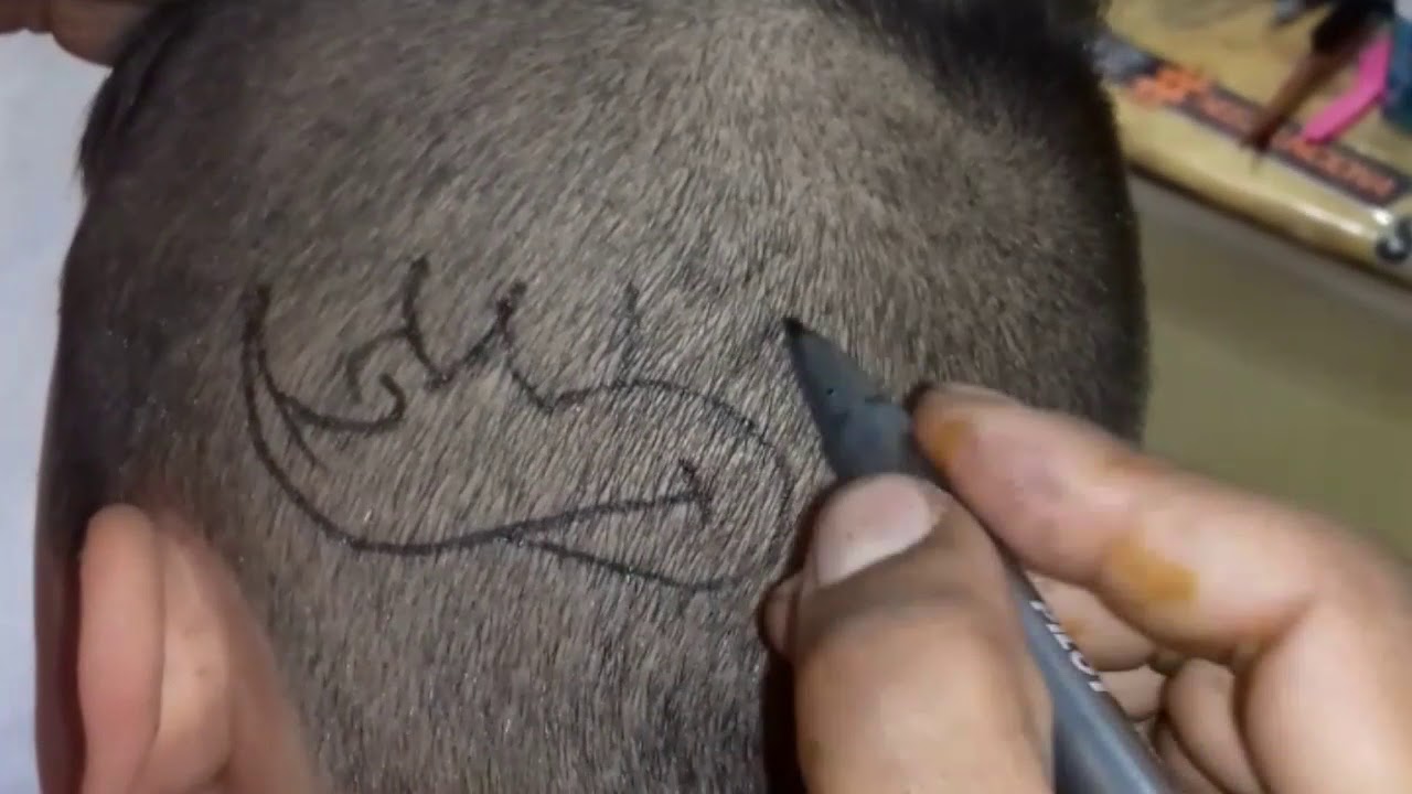 Corte com desenho,hair_tatoo,frestyle barbeiro Natanael degrade fade corte com desenho