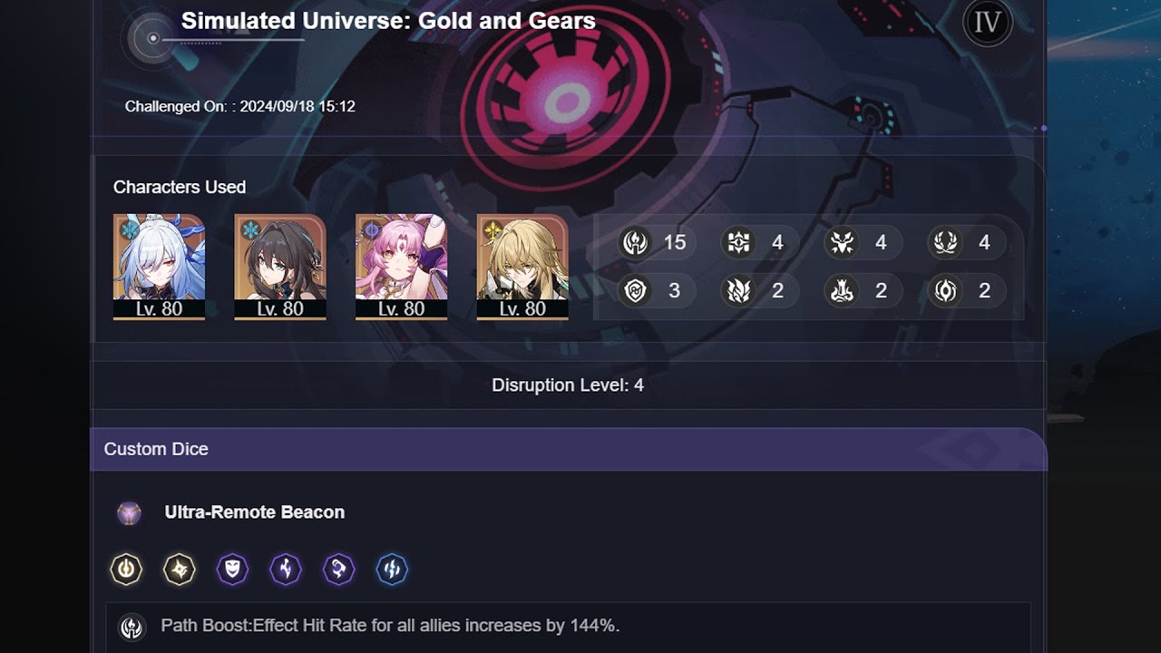 [HSR] Gold and Gear - Difficulty IV