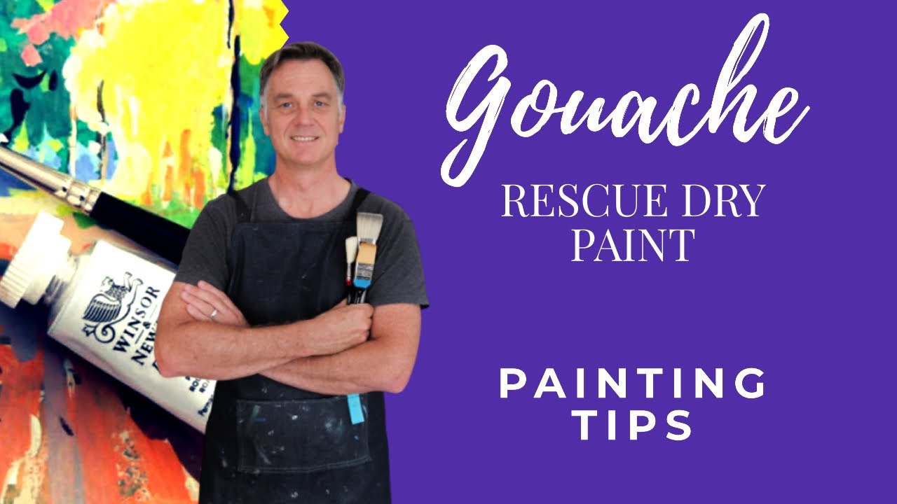 Stop! 🛑 Rescue Your Dry GOUACHE Paint (Dry Gouache Tubes)
