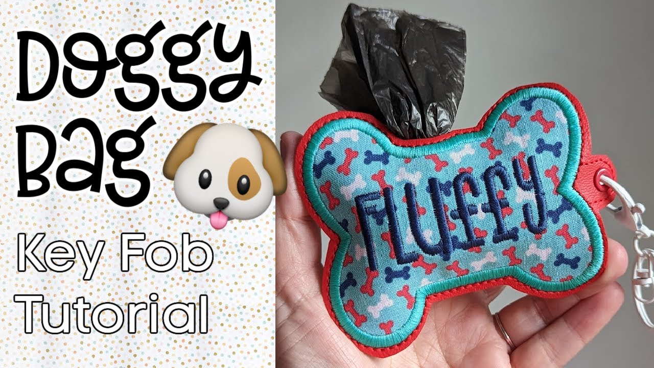 Doggy Poo Bag Eyelet Fob - Embroidery Machine Design Tutorial