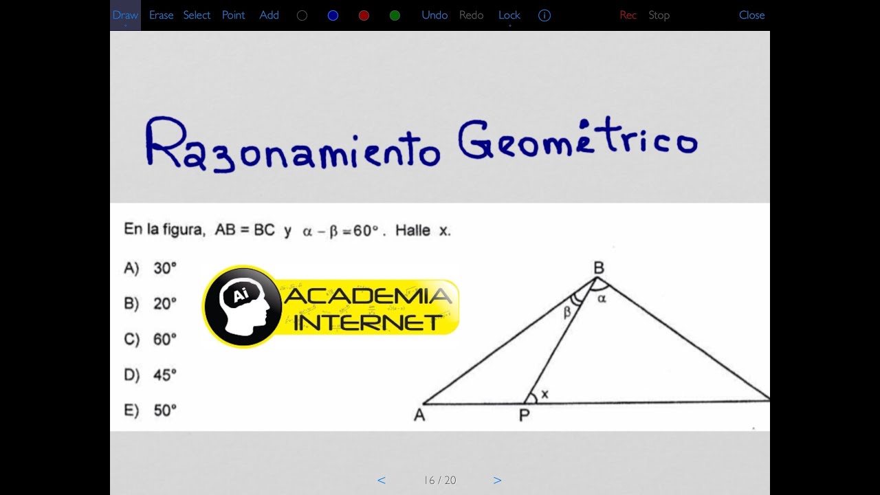 Razonamiento geométrico, pregunta 36 UNMSM 2015-II