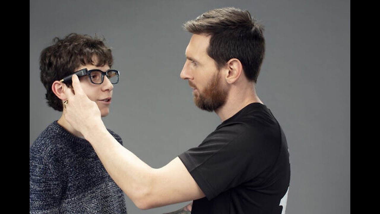 Emotional NEW video of Messi helping out blind children with artificial vision