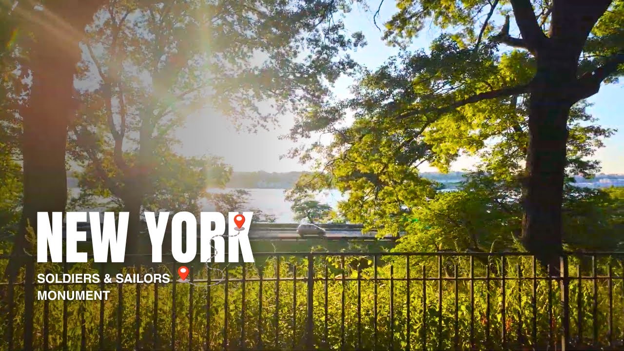 Riverside Park New York Walking Tour | Joan of Arc Island & Hudson River Views 4K (2025)