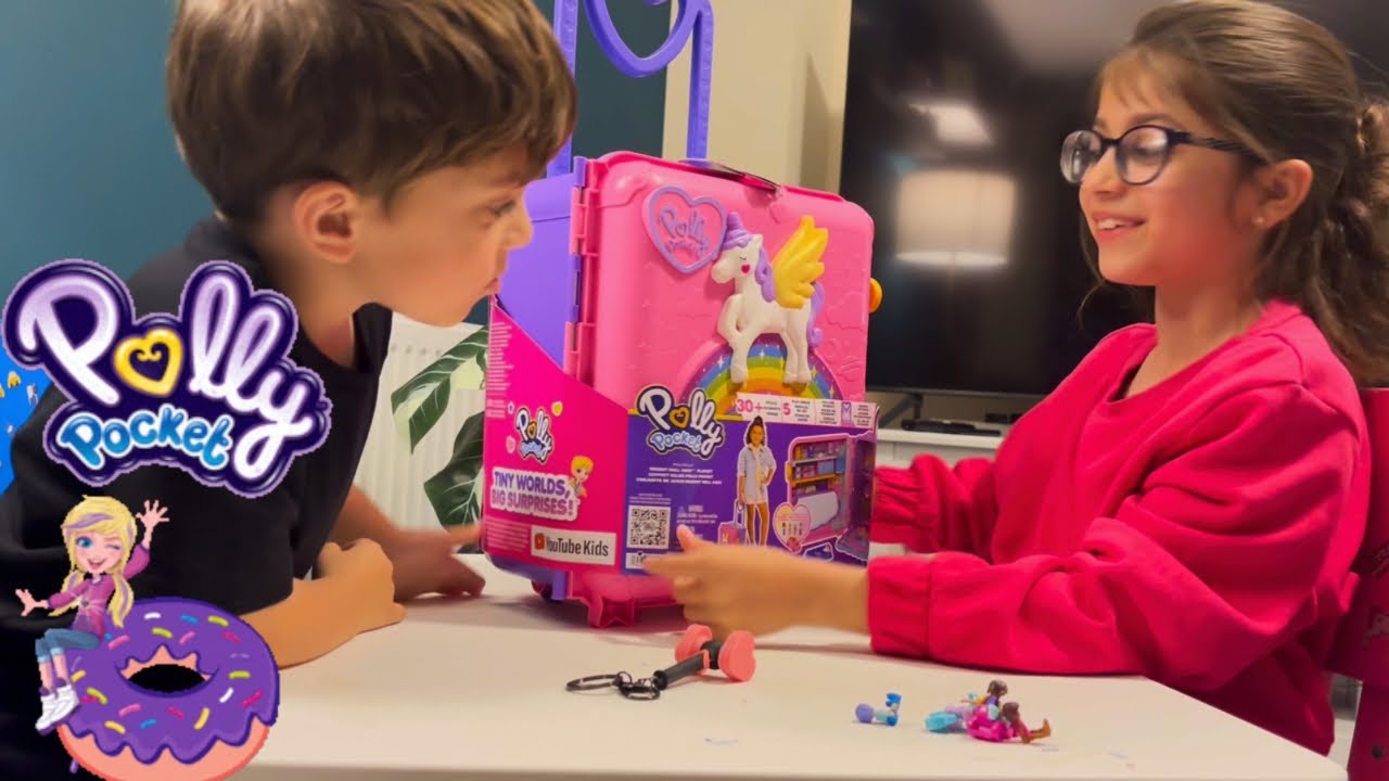 Let’s Unbox! Opening the Polly Pocket Suitcase with Saki and Haid 🎒✨